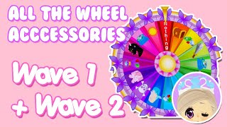 ALL of the WHEEL ACCESSORIES WAVE 1  WAVE 2 In ROYALE HIGH Roblox [upl. by Franz]