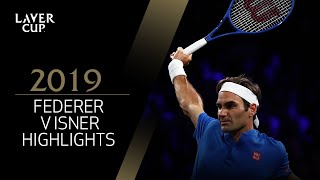 Federer v Isner Match Highlights  Laver Cup 2019 [upl. by Akemot726]