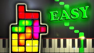 TETRIS THEME  Easy Piano Tutorial [upl. by Cherie863]