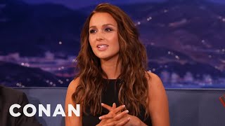 Camilla Luddington Loved quotWilliam And Katequot  CONAN on TBS [upl. by Eecart]