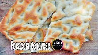 FOCACCIA GENOVESERICETTA SEMPLICE [upl. by Hcardahs]