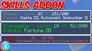 SKILLS Addon BedrockMCPEXbox Minecraft [upl. by Olsson746]