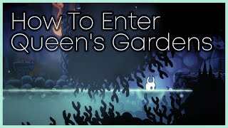 How to Enter Queens Gardens from Fog Canyon in Hollow Knight using Ismas Tear [upl. by Elah]