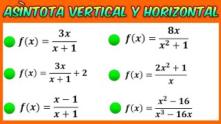 Asíntota vertical y horizontal de una función racional [upl. by Htieh]