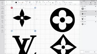 Louis Vuitton Stencils Using Cricut Maker  DIY How To Make [upl. by Ylesara]