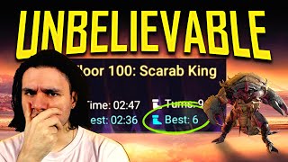 Insane Scarab King 100 Auto Team I Raid Shadow Legends [upl. by Adelice]