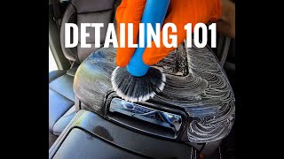 INTERIOR DETAILING 101  Everything I know step by step ASMR [upl. by Eneroc873]