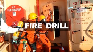 FIRE DRILL onboard ship  SHIP VLOG 07 [upl. by Cameron]