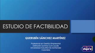 Estudio de factibilidad cap 1 [upl. by Anomer]