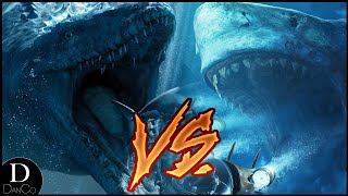 Mosasaurus VS Megalodon  Battle Arena  Jurassic World Dominion  The Meg  DanCo VS [upl. by Cadell]