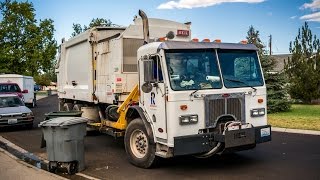 Garbage Trucks On Route In Action II [upl. by Uzia]