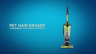 How to use the Pet Hair Eraser Upright Vacuum  BISSELL [upl. by Amalberga]