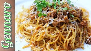 Perfect Spaghetti Bolognese with Gennaro [upl. by Enelyaj88]