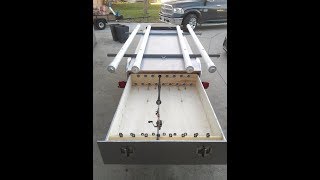 Kayak trailer with rod locker storage [upl. by Ahsikram114]