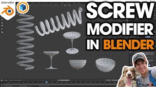 How to Use the Blender Screw Modifier  Step by Step Tutorial [upl. by Mhoj]