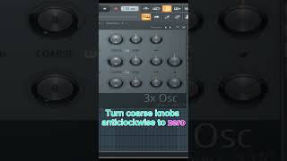 sub bass settings for FL studio tutorials 3X OSC [upl. by Myrtie]