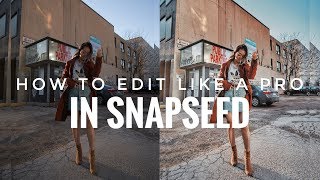 HOW TO EDIT LIKE A PRO IN SNAPSEED IN 7 STEPS [upl. by Morie]