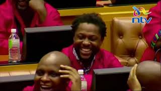 South Africas Peoples Bae  MP Dr Ndlozi  causing drama in parliament [upl. by Yrrej]