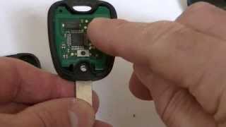 Peugeot two button key fob 206306 307406 Repair battery change Fix [upl. by Nyliac]