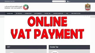 How to Pay VAT in FTA Portal Through Online  UAE [upl. by Ssalguod]