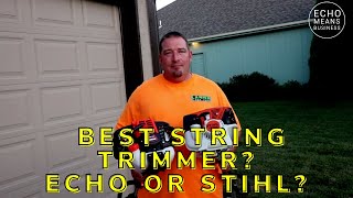 Best String Trimmer ECHO or STIHL Let’s Find Out  UAGCompare [upl. by Sitto586]