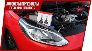 MK8 Fiesta  Autobeam LED H7 Dipped Beam Install Guide [upl. by Skurnik]