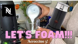 How To Foam Milk With Aeroccino 3 Make Coffee With Foam Tips amp Tricks  Easy Foamed Latte Recipe [upl. by Zerline]