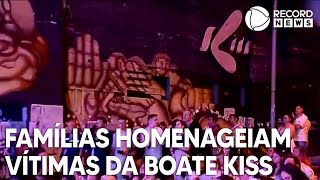 Famílias fazem homenagem às vítimas da Boate Kiss [upl. by Oznecniv]