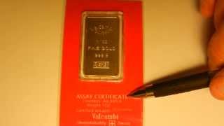 HOW TO SPOT A FAKE 1 OZ GOLD BAR what to look for [upl. by Burns771]