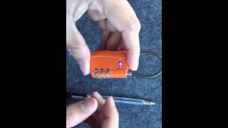 How To Set TRVLMORE TSA 002 Approved Luggage Lock [upl. by Sine]