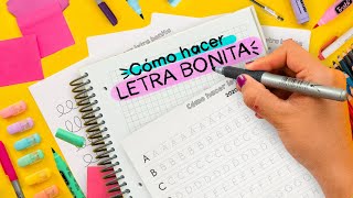 CÓMO TENER LETRA BONITA RÁPIDO  Haz Apuntes Bonitos ✄ Craftingeek [upl. by Naletak]