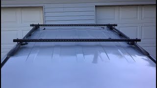 DIY SUV Roof Rack Cross Bars [upl. by Adnuahs]