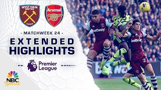 West Ham United v Arsenal  PREMIER LEAGUE HIGHLIGHTS  2112024  NBC Sports [upl. by Sewellyn]