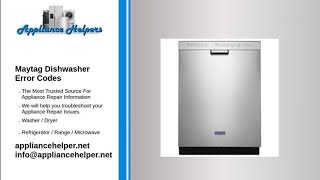 Maytag Dishwasher Error Codes [upl. by Rheingold348]