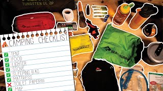 The Essential Backpacking Checklist [upl. by Deeraf]