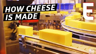 How Cheddar Cheese Is Made In a Factory — The Process [upl. by Sugden]