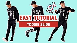 HOW TO TOOSIE SLIDE EASY TUTORIAL  TIK TOK DANCE [upl. by Brent]