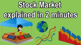 STOCK EXCHANGE EXPLAINED IN 2 MINUTES [upl. by Quarta]