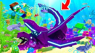 I Tamed THE LEVIATHAN DRAGON in MINECRAFT overpowered [upl. by Danzig]