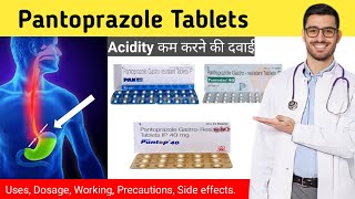 Pantoprazole 40 mg hindi  Pantoprazole tablet uses in hindi  Pan 40 tablet [upl. by Cnahc]