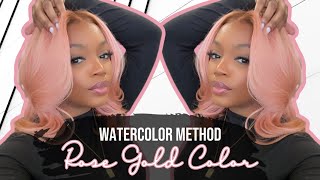 How to Get the PERFECT Rose Gold Color  WATERCOLOR METHOD  Chantler Tiara [upl. by Su]