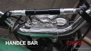 Cross handle bars  How To Reduce Vibration In Motorcycle  Motorcycle [upl. by Hum]