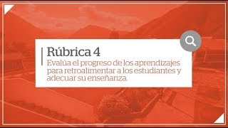 Rúbricas de observación de aula 4  Ministerio de Educación [upl. by Yetty]