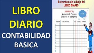 Contabilidad Basica El libro diario [upl. by Lindblad]