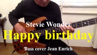 Happy birthday Stevie Wonder  Bass cover [upl. by Lenoj]