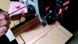 Aligning Laser Crosshairs on a Drill Press [upl. by Cornelius]