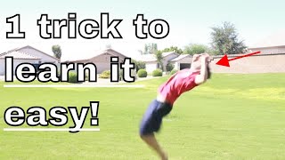 How To Do A Backflip For Kids Or Beginners [upl. by Ahsenyt]