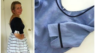 How to sew a Sleeve Cuff  Sewing Tutorial DIY [upl. by Freya]