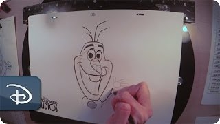 HowTo Draw Olaf  Disneys Frozen  Walt Disney World [upl. by Rance]