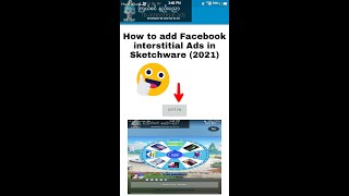 How to add facebook interstitial ads in sketchware 2021 [upl. by Paresh]